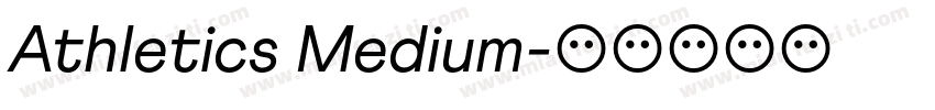 Athletics Medium字体转换